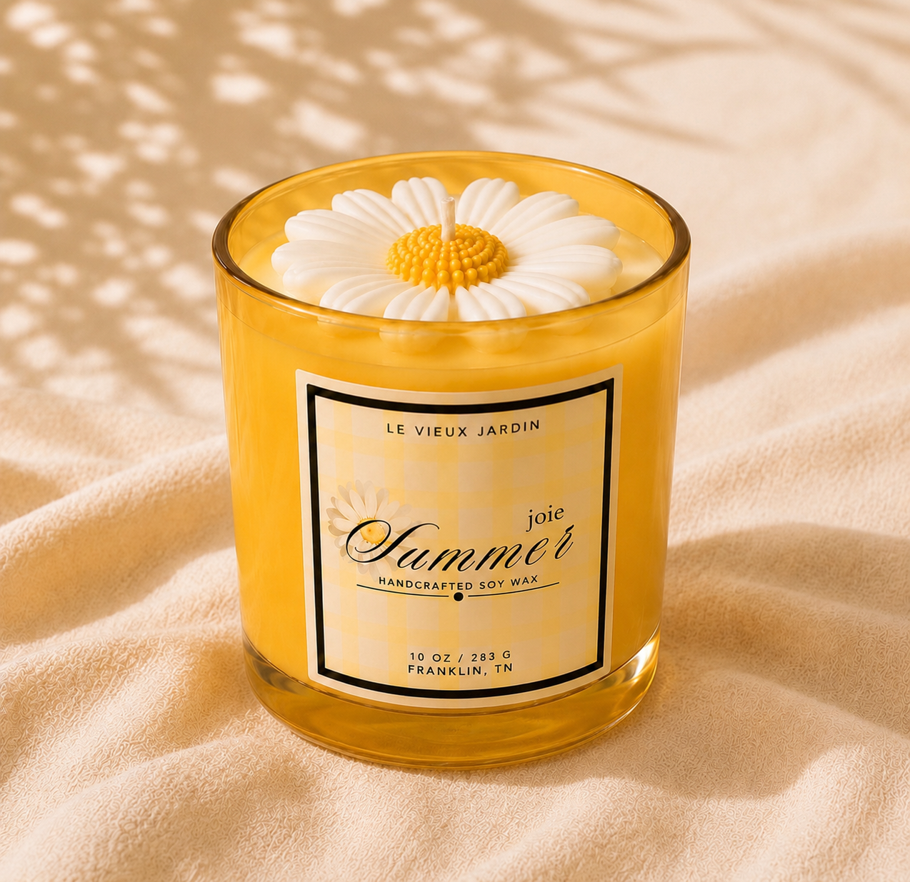 Joy of Summer - 10oz Yellow Glass